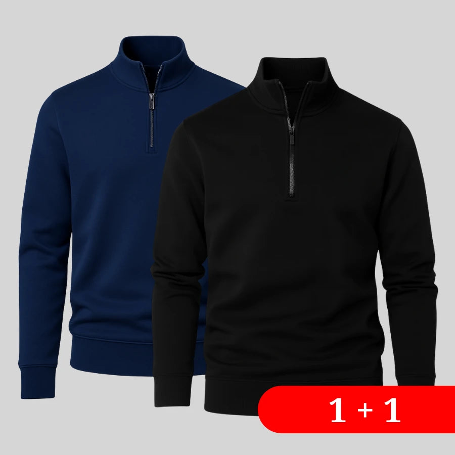 LC Zip-Neck Pullover