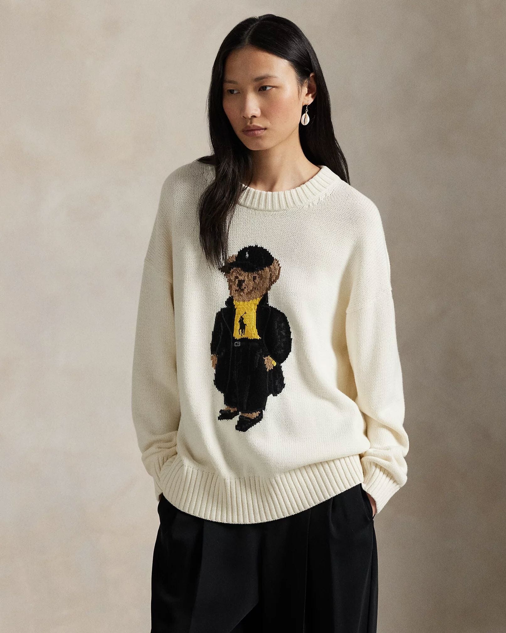 Ralph Lauren Polo Bear cotton crew neck sweater
