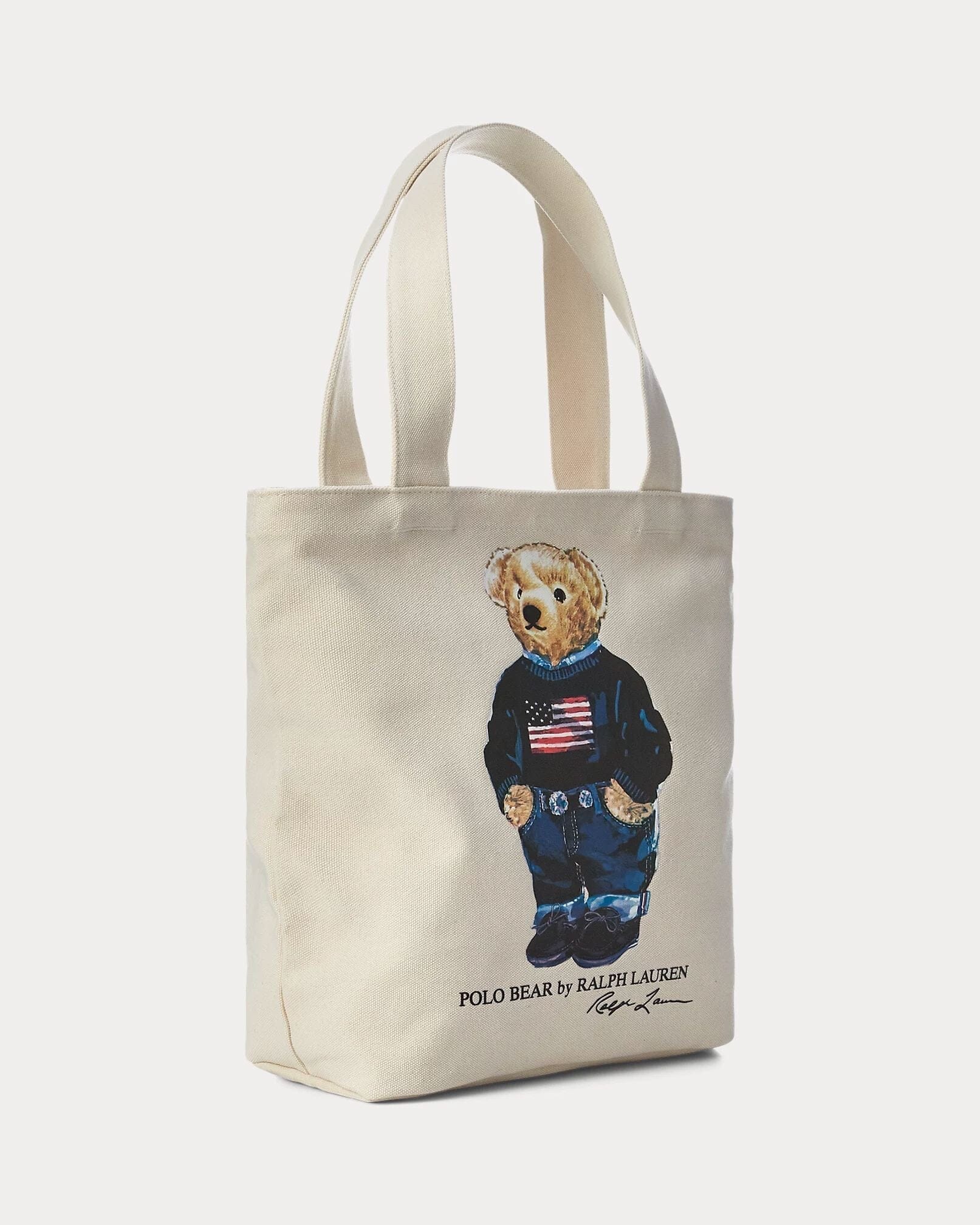 Ralph Lauren Polo Bear Cotton Canvas Bag
