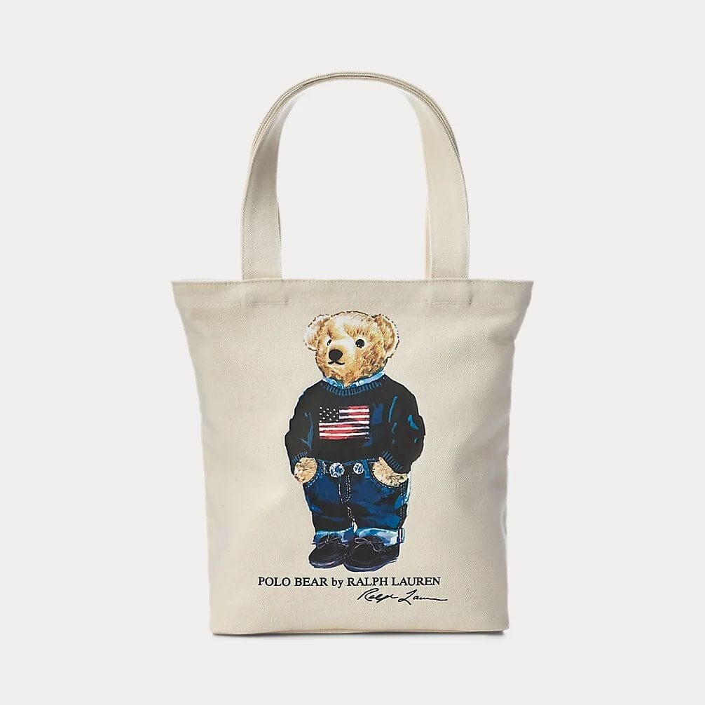 Ralph Lauren Polo Bear Cotton Canvas Bag