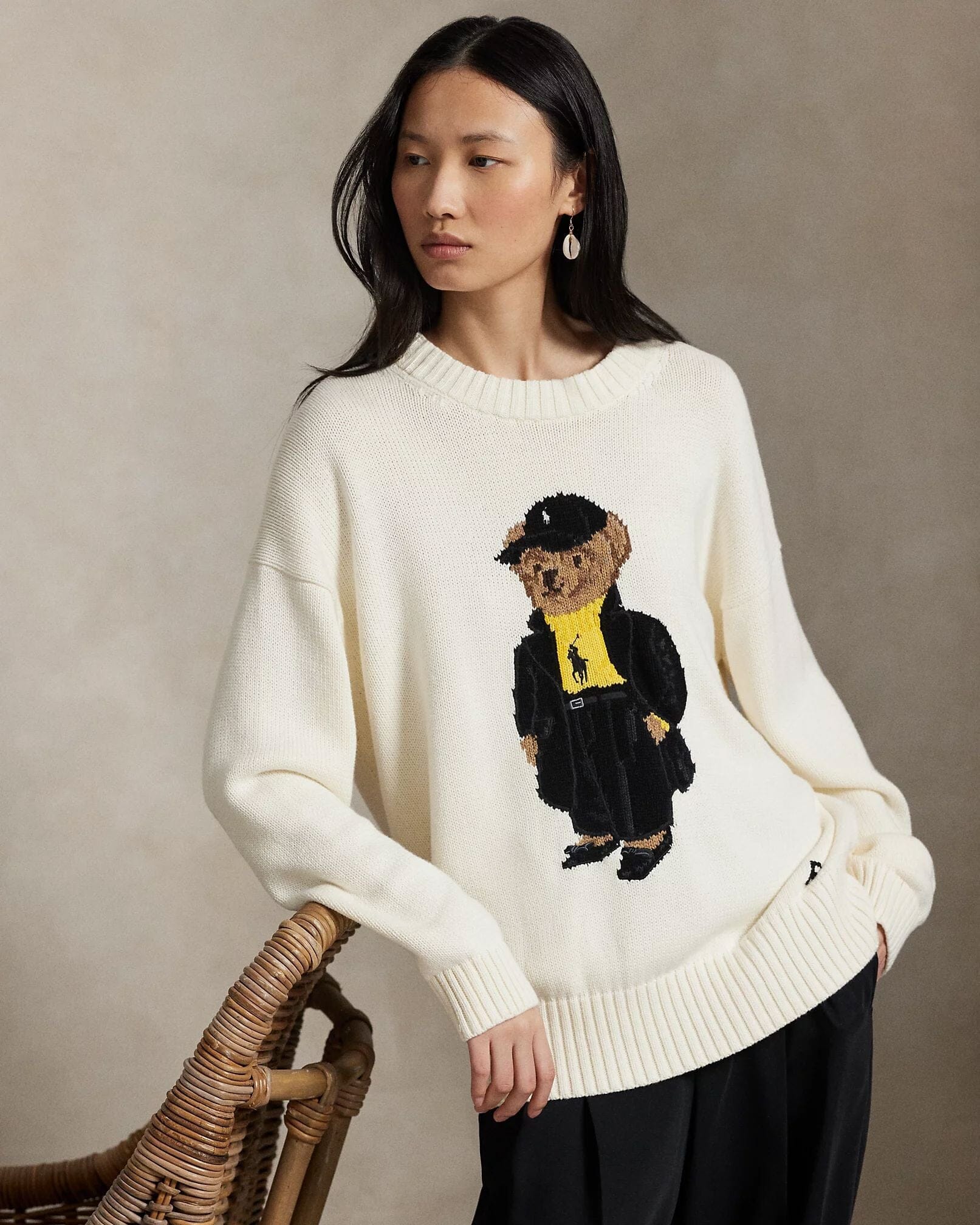 Ralph Lauren Polo Bear cotton crew neck sweater