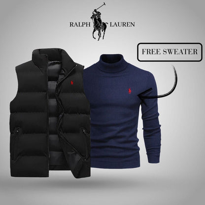 Ralph Lauren vest + exclusive free sweater (CLEARANCE SALE)
