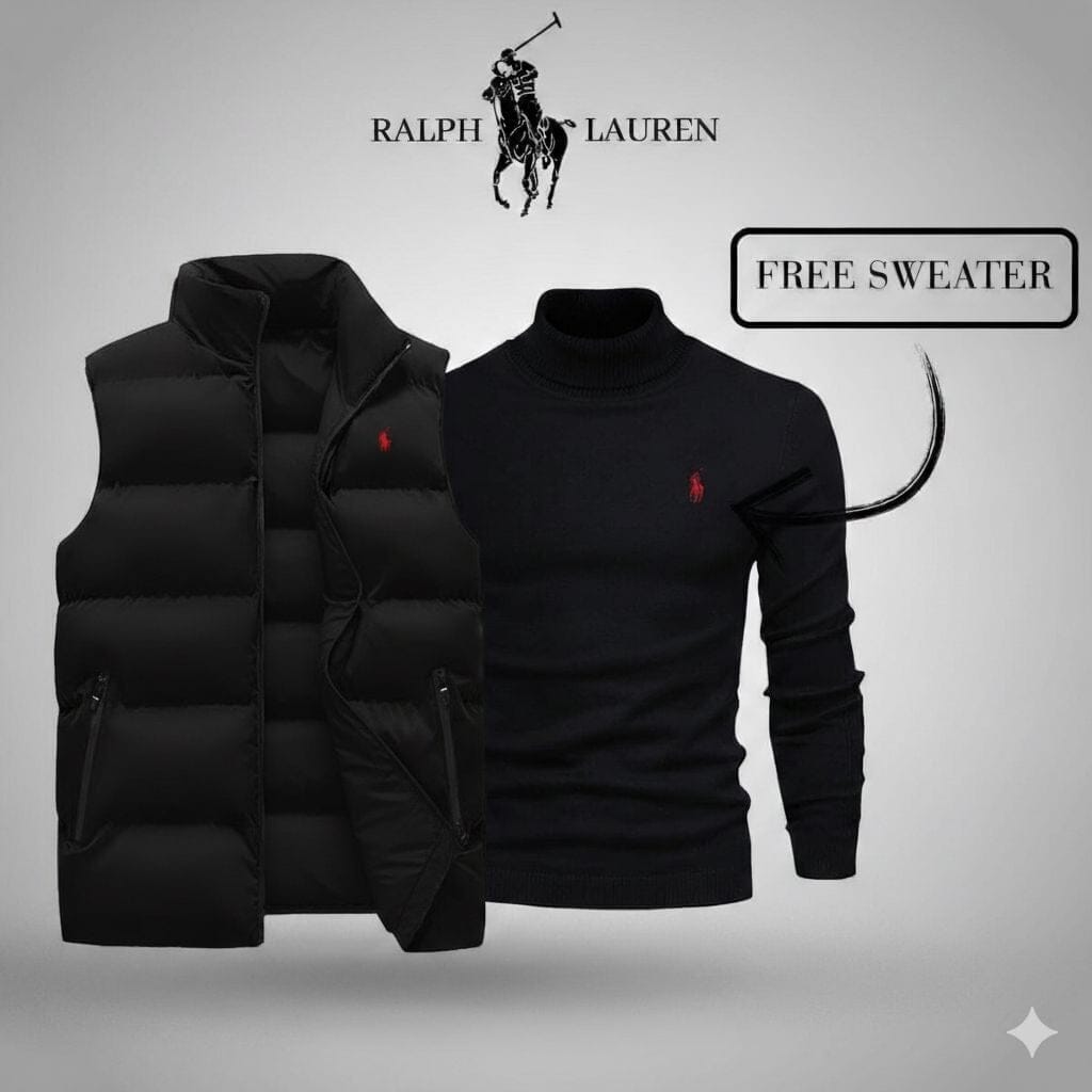 Ralph Lauren vest + exclusive free sweater (CLEARANCE SALE)